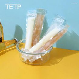 Bolsas de almacenamiento TETP 100pcs Popsícula transparente Home Diy Diy Hecho a mano Ice Lolly Packaging para favores de la fiesta de la fiesta de yogurt para yogurt