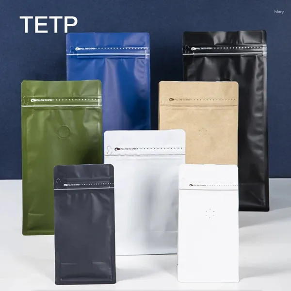 Sacs de rangement TETP 50pcs Foil en aluminium Café à chaleur Home scelable pour les noix de thé Emballage en gros de l'humidité en gros