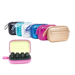 Sacs de rangement Le nouveau 12 grilles Portable Sac de rangement pour huile essentielle Cosmétique Vernis à ongles Parfum Multifonction Macaron Carry Around Travel Packe Y2302