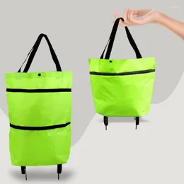 Opbergtassen verdikte Oxford Cloth Bag Extended Folding Shopping Trailer Cart Trolley herbruikbaar