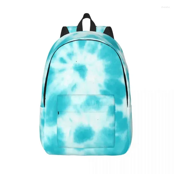 Sacs de rangement Tie Dye Sac à dos pour hommes Femmes Adolescent Lycée Randonnée Voyage Daypack Ordinateur portable Sac à bandoulière en plein air