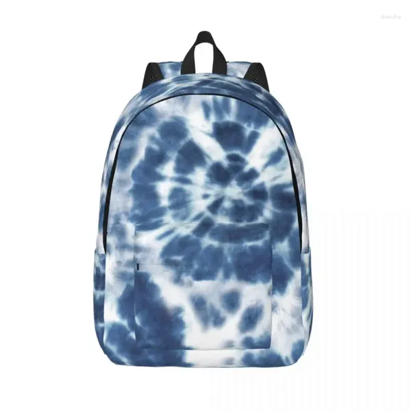 Bolsas de almacenamiento Tie Dye Swirl Mochila para hombres Mujeres Moda Escuela Secundaria Trabajo Daypack Ordenador Portátil Bolsa De Hombro Regalo