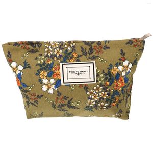 Sacs de rangement Sac Toitrage Makeup Pouch Floral Lavage petit pour Purse Organizer Sachets Voyage