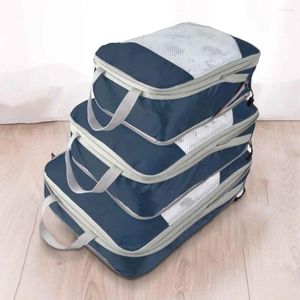 Sacs de rangement Toitrage Organisez le PVC imperméable PVC Sac portable portable Case de maquillage à fermeture éclair transparente Kit de lavage féminin