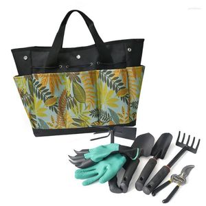 Sacs de rangement sac fourre-tout outils outils de jardin étui organisateur pochette en tissu Oxford avec 2 poches latérales 6 Rectangle pour les parcs