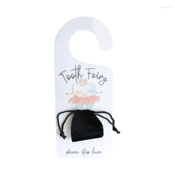 Sacs de rangement Hangage de porte de fée de dents avec souvenirs précieux encouragent le cadeau des enfants perdus