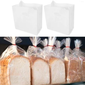 Opbergtassen tote tas bakkerij merchandise hendel plastic winkelen handgrepen bulk toast verpakking brood wit wit