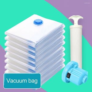 Opbergtassen transparante kledingruimte Saver Vacuüm Compressie Kast Quilt Organizer Bekeerkast Travelafdichtingszak