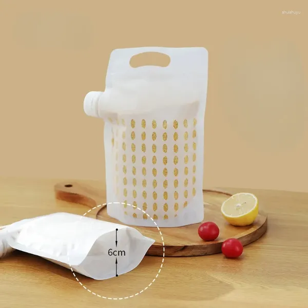 Bolsas de almacenamiento bolsas selladas de grado de alimentos portátiles espesados transparentes