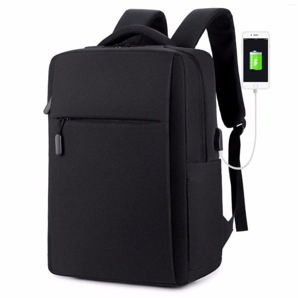 Sacs de rangement Voyage Sac à dos Hommes Business School Extensible USB Sac Grande capacité 17.3 Ordinateur portable étanche Mode