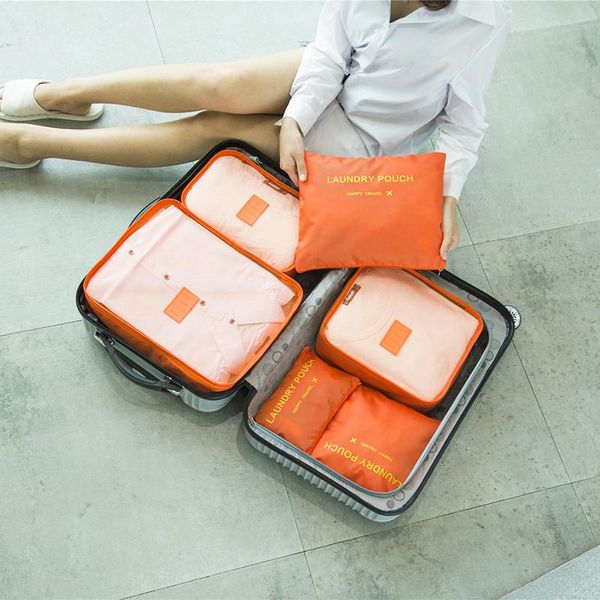 Bolsas de almacenamiento Bolsa de viaje Conjunto de ropa Calcetines de ropa interior Organizador Tidy Organizador para maleta Empacaje Empacaje Cubo Bagstorage
