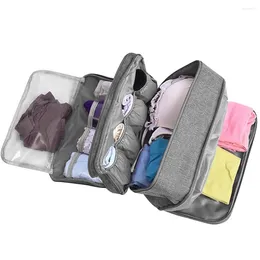 Bolsas de almacenamiento Organizador de sujetadores de viaje Bolsa de ropa interior Mujeres Calcetines Cosméticos Cosmética Puques de ropa de productos Accesorios de productos Suministros Productos