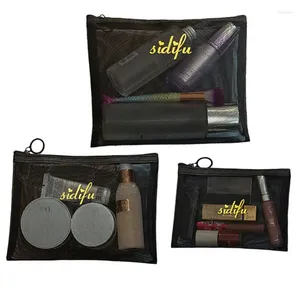 Sacs de rangement Travel Cosmetic Sac Sacch Pouchable Organisateur de maquillage imperméable avec une grande capacité pour les articles de toilette de soin de la peau