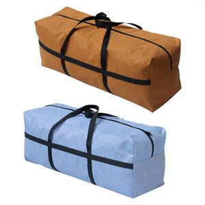 Sacs de rangement sac de sport de voyage avec poignée respirant organisateur à glissière vêtements pour literie placard couettes en lin oreiller