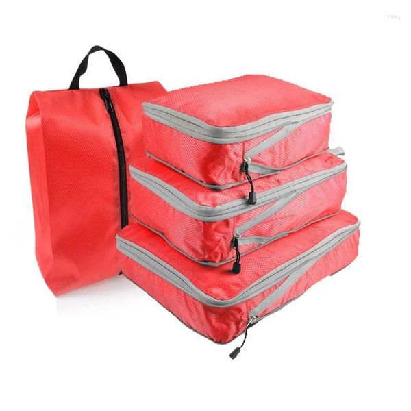 Sacs de rangement Sac d'organisateur de voyage Cubes d'emballage compresse