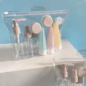 Opbergtassen Travel Navulbare flesset Spray Lotion Shampoo Douchemake -up organisatoren gel buis botteling cosmetische lege vloeistofcontainer