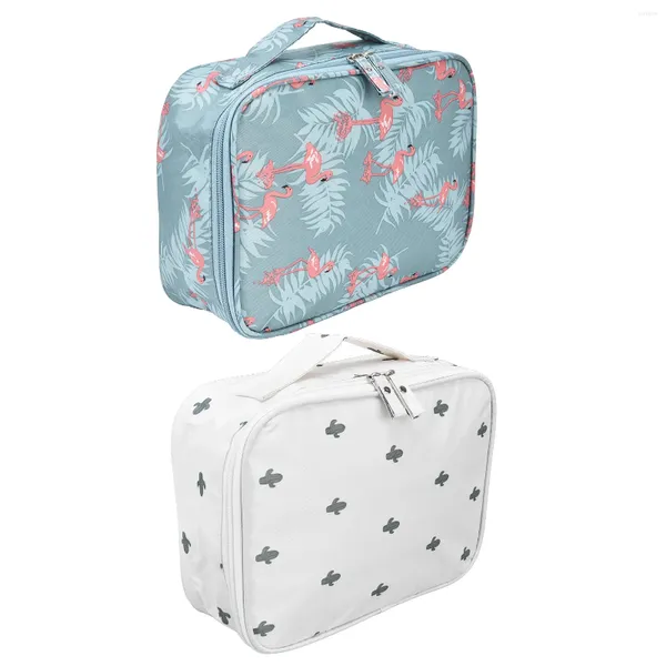 Sacs de rangement Sac de toilette de voyage de grande capacité Makeup imperméable durable pour le camping de bureaux