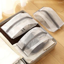 Sacs de rangement voyage Transparent pour chaussures sac de placard étanche couverture anti-poussière Portable suspendu fermeture éclair organisateur d'emballage