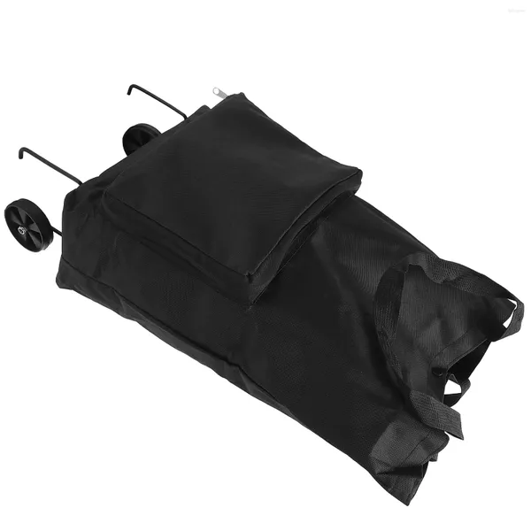 Sacs de rangement Sac de remorqueur Pouchage pliable Chariot d'épicerie Roues pliantes Camion à main pliable grand pour le chariot de nourriture