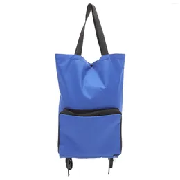 Bolsas de almacenamiento bolsas de remolcador gran carro para comprar compras plegables capacidad colapsable Capacidad de la rueda plegable al aire libre