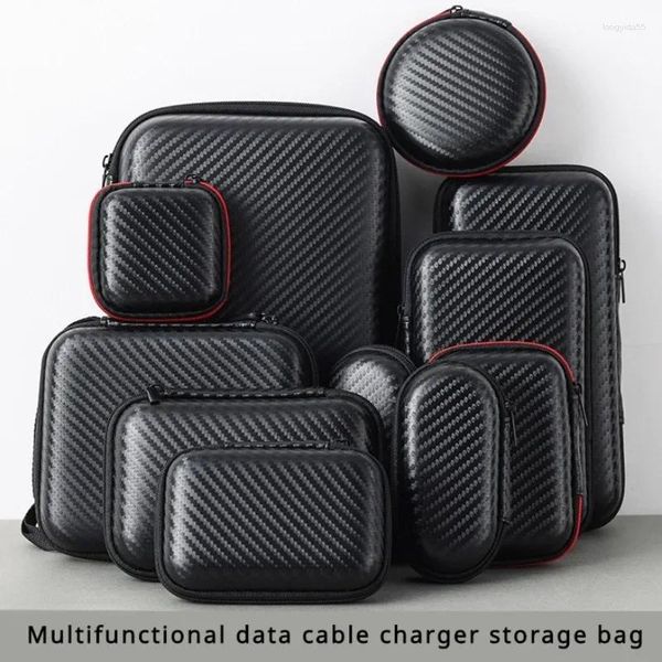 Bolsas de almacenamiento U Disco Cable de datos Bolsa con cremallera Teléfono móvil Cargador Protección Duro Plegable Min Bolsa de bolsillo