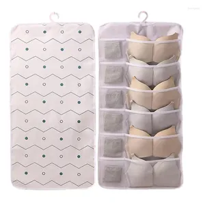 Sacs de rangement, organisateur de sous-vêtements pour placard, multi-poches en tissu Non tissé, sac permettant de gagner de l'espace, Lingerie