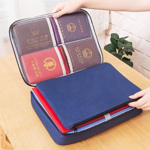 Sacs de rangement unisexe femmes hommes imperméable Oxford tissu Portable multicouche voyage ID/passeport Document organisateur sac