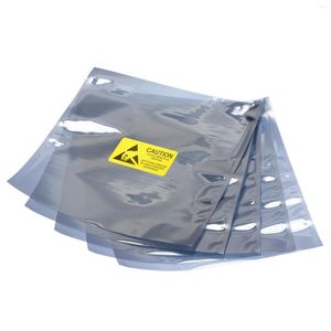 Sacs de stockage Uxcell sac de protection antistatique 25 pièces 8.7x10 pouces (22x25 cm) dessus ouvert avec étiquettes pour disque dur HDD SSD