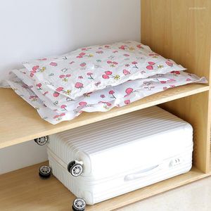 Opbergtassen Vacuümzak rood fruit kersen patroon opvouwbaar extra grote gecomprimeerde organizer besparing ruimteafdichtingsquilt bed