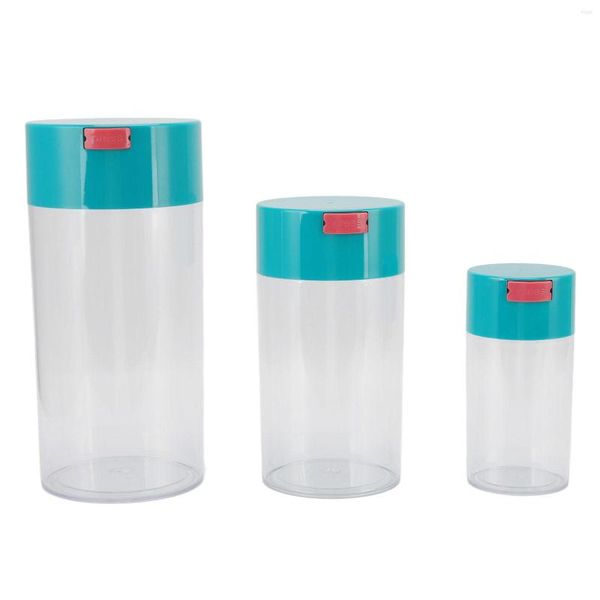 Bolsas de almacenamiento Lata de vacío 2100ml 1100ml 400ml Tarro hermético transparente apilable libre de tóxicos para harina de café en grano