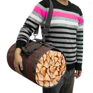 Sacs de rangement sac de transport polyvalent spacieux extérieur pratique bois de chauffage Durable