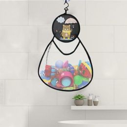 Sacs de rangement Visible pratique enfants baignoire jouet organisateur sac forte charge portant bain robuste salle de bain fournitures