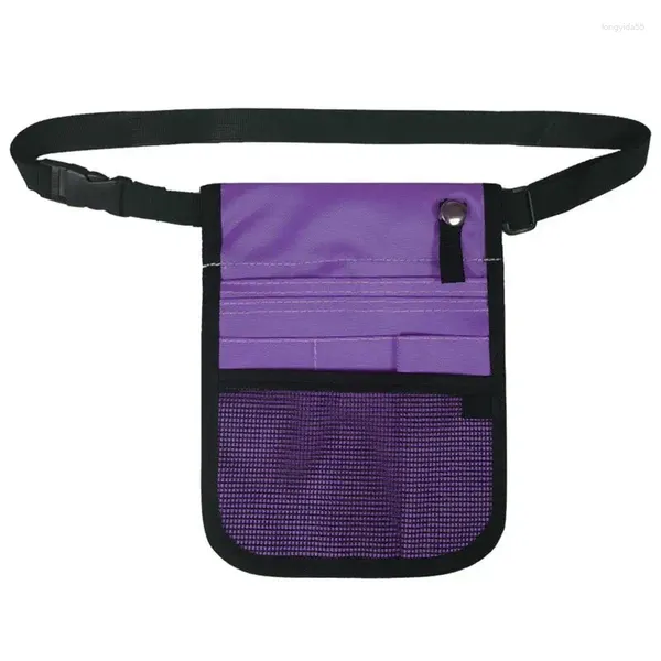 Sacs de rangement Sac de taille Multi Compartiment Organisateur de soins infirmiers Outil de poche avec ceinture réglable Utilitaire durable