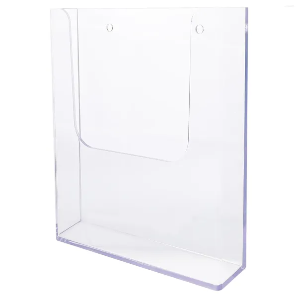 Sacs de rangement Salle de brochure utile murale Rack transparent pour restaurant Office Restaurant