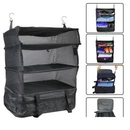 Sacs de rangement Support de garde-robe Valise de voyage Shees Sac Accueil Vêtements Rack Crochet Organisateur suspendu Portable Drop Livraison Jardin Housekee Otoiv