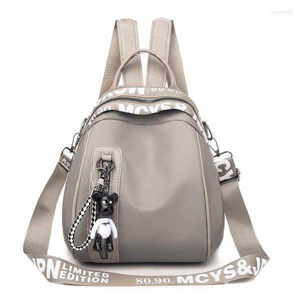 Sacs de rangement étanche en Nylon femmes sac à dos fermeture éclair école pour adolescents filles petit pendentif femme multifonction sac à dos