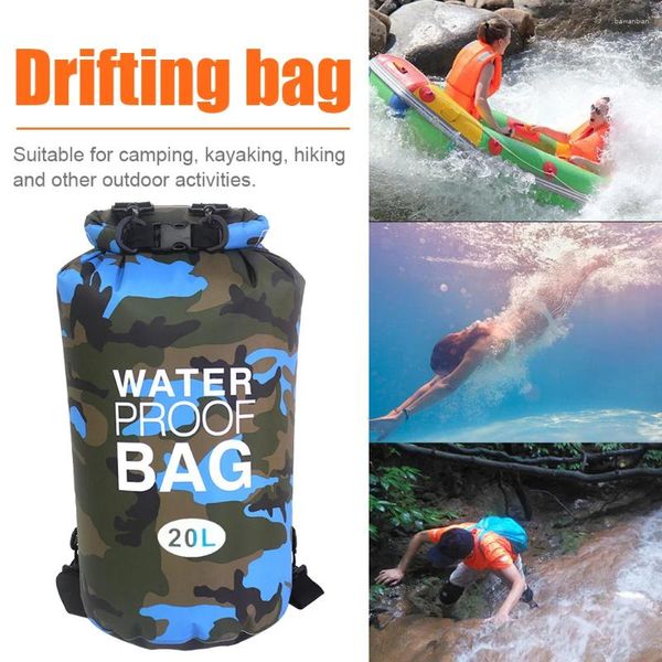 Sacs de rangement Sac de sac sèche étanche pour le camping Drifting Swimming Radel Trekking