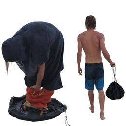 Opbergzakken wetsuit veranderende mat kledingtas op het strand waterdichte droge zak zwempak drawstring surf surfersstorage