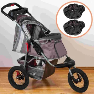Sacs de rangement housse de roue poussette fauteuil roulant protecteur bébé accessoire poussette couvre pneu noir Protection