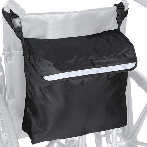 Sacs de rangement sac à dos pour fauteuil roulant pochette déambulateur étanche accessoires de marcheur mobilité latérale avec sangle réglable