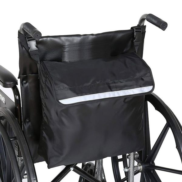 Bolsas de almacenamiento Bolsa para silla de ruedas Scooter de movilidad eléctrica Lado impermeable con tira de reflexión para personas mayores