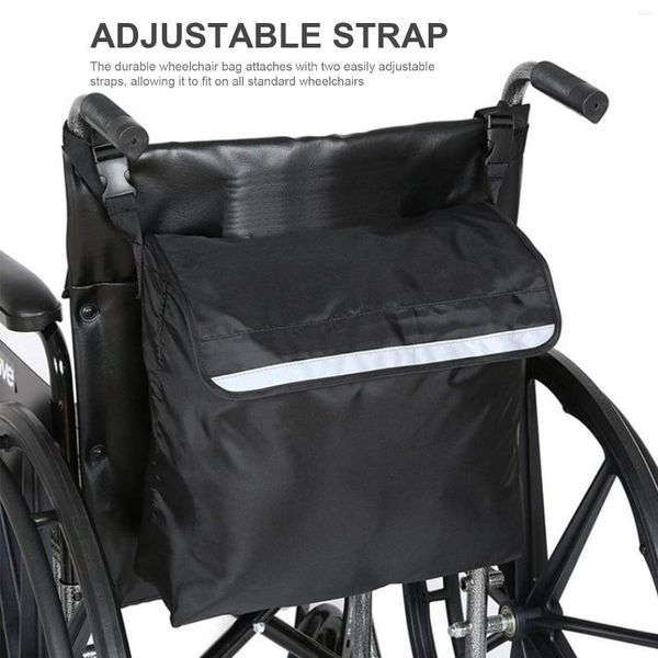 Sacs de rangement sac pour fauteuil roulant fauteuil roulant électrique fourre-tout messager de voyage pour les personnes âgées portant des choses