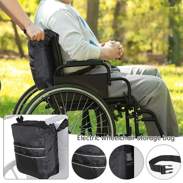 Sacs de rangement pour fauteuil roulant, sac de courses pour Scooter, aide aux personnes handicapées, sac à dos étanche, pochettes multifonctions