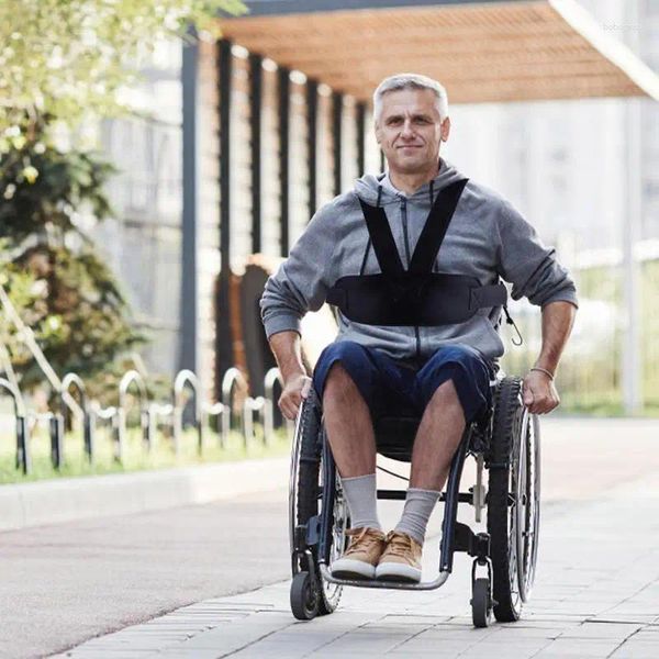 Bolsas de almacenamiento Cinturón de seguridad de la silla de ruedas Prevención de otoño de la banda para el hombro de la banda de enfermería para pacientes de ancianos Apoyo