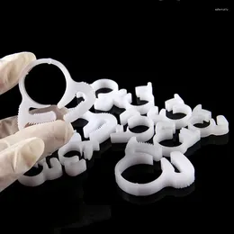 Opbergzakken Witte Plastic Pijpklem Larynxklemmen Bidentate Sterke Hoge Temperatuurbestendigheid Corrosie Bevestiging Afdichting Clip