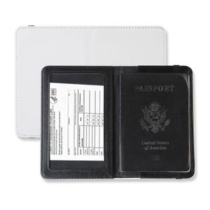 Sacs de stockage En gros Sublimation Blank Passport Card Titulaires ER Transfert de chaleur Impression Pu Cuir Case 7.7x5.6 pouces Min Drop Deliv DHS07