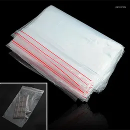 Bolsas de almacenamiento Wituse 15x20cm Bolsa de cremallera transparente Empaque resellable Pequeño plástico transparente Poly