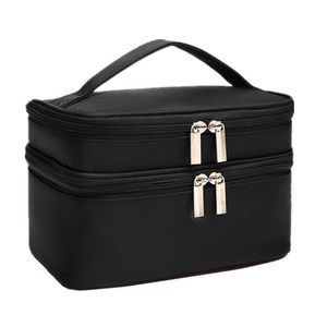 Opbergtassen vrouwen grote cosmetische tas doos waterdichte oxford make -up case reis organizer noodzakelijke schoonheid ijdelheid toilethalesmake make -up pouch y2302