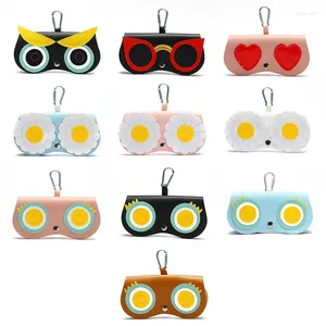 Sacs de rangement Conneries de clôture pour les lunettes pour femmes empêchent les lunettes de soleil en cuir à gratter pour voyager à domicile