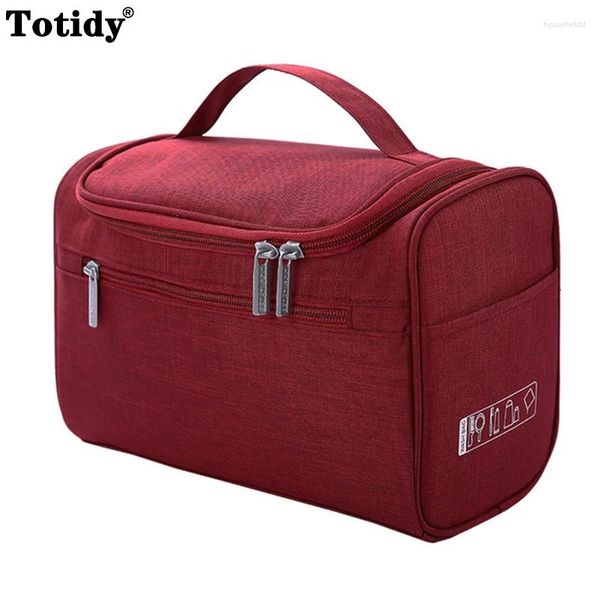 Sacs de rangement Sac cosmétique suspendu pour hommes et femmes, nécessaire de voyage, trousse de toilette portable, étuis de vanité, organisateur de produits d'accessoires